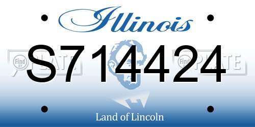 S714424 Illinois License Plate
