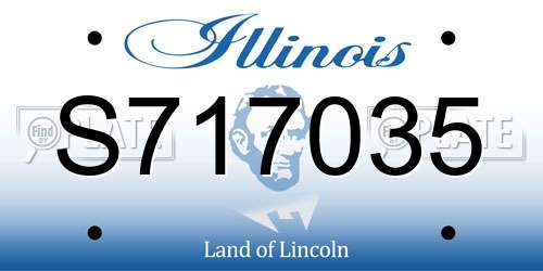 S717035 Illinois License Plate