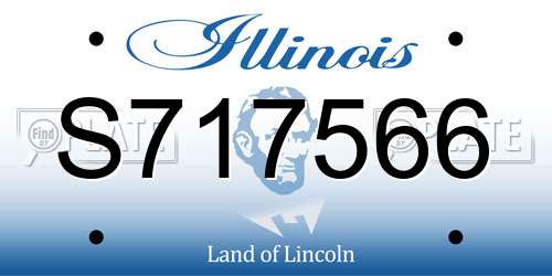 S717566 Illinois License Plate