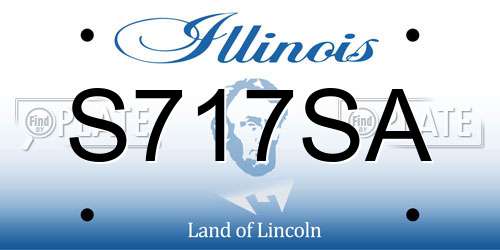 S717SA Illinois License Plate