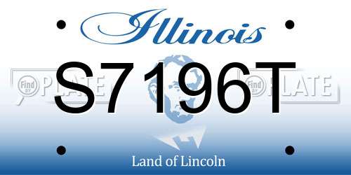 S7196T Illinois License Plate