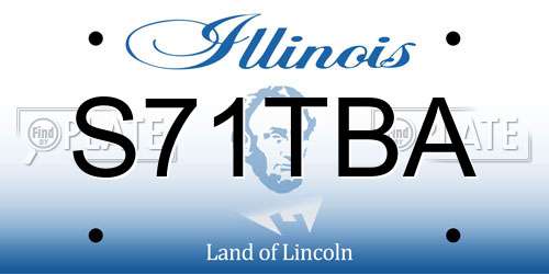 S71TBA Illinois License Plate