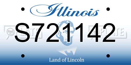 S721142 Illinois License Plate