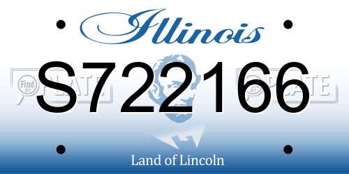 S722166 Illinois License Plate