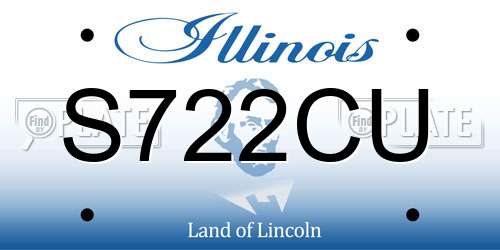 S722CU Illinois License Plate