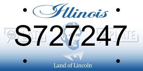 S727247 Illinois License Plate