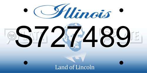 S727489 Illinois License Plate