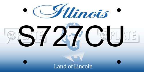 S727CU Illinois License Plate