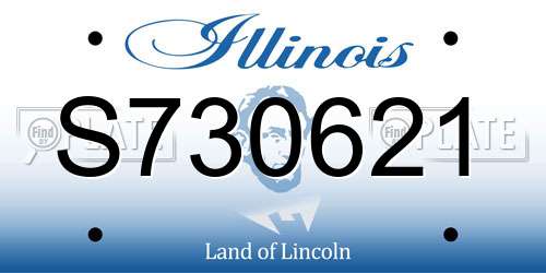 S730621 Illinois License Plate