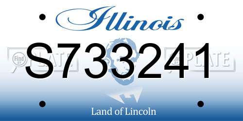 S733241 Illinois License Plate