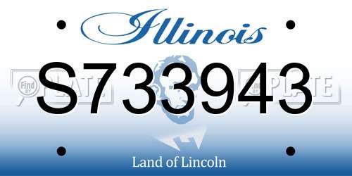 S733943 Illinois License Plate