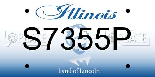 S7355P Illinois License Plate