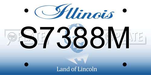 S7388M Illinois License Plate