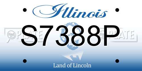 S7388P Illinois License Plate
