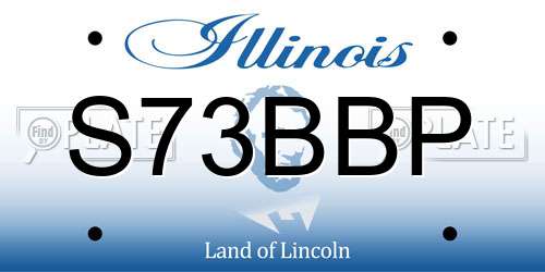 S73BBP Illinois License Plate