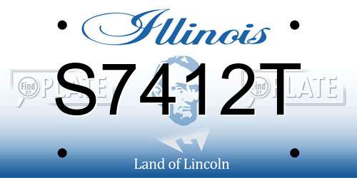 S7412T Illinois License Plate