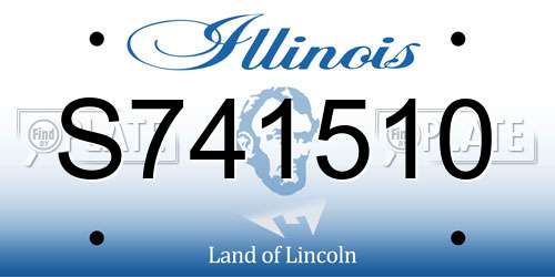 S741510 Illinois License Plate