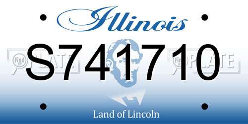 S741710 Illinois License Plate