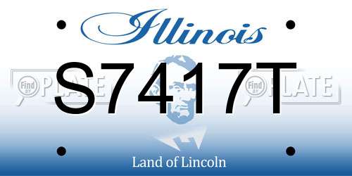S7417T Illinois License Plate