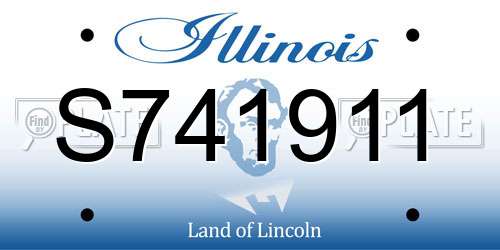 S741911 Illinois License Plate