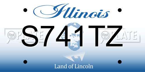 S741TZ Illinois License Plate