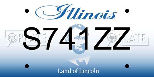 S741ZZ Illinois License Plate