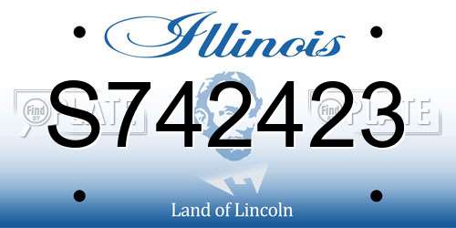 S742423 Illinois License Plate