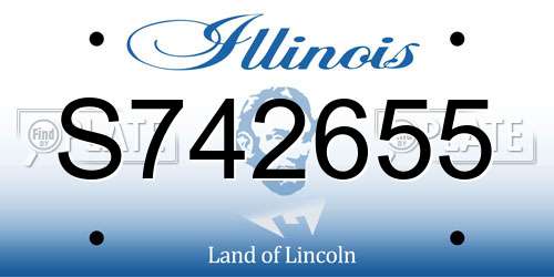 S742655 Illinois License Plate