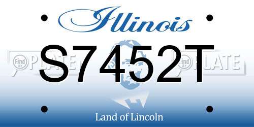 S7452T Illinois License Plate