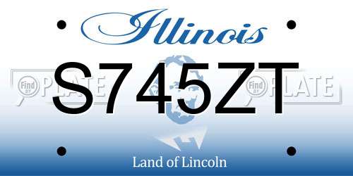 S745ZT Illinois License Plate