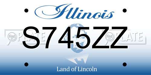 S745ZZ Illinois License Plate
