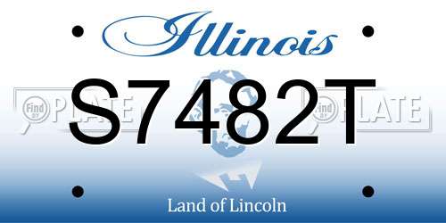 S7482T Illinois License Plate