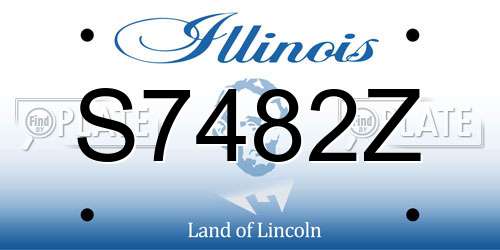 S7482Z Illinois License Plate