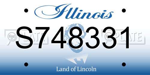 S748331 Illinois License Plate