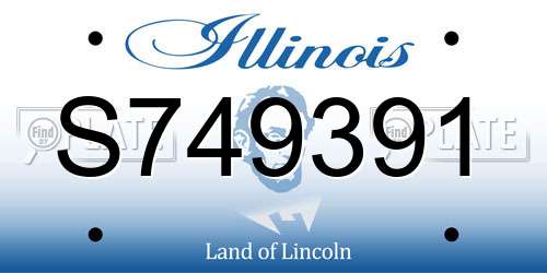 S749391 Illinois License Plate
