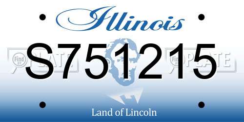 S751215 Illinois License Plate