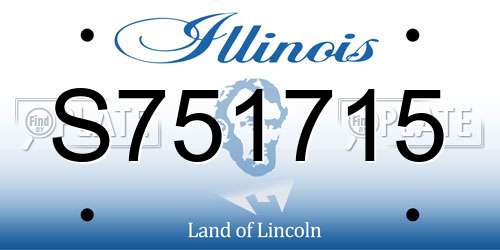 S751715 Illinois License Plate