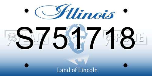 S751718 Illinois License Plate