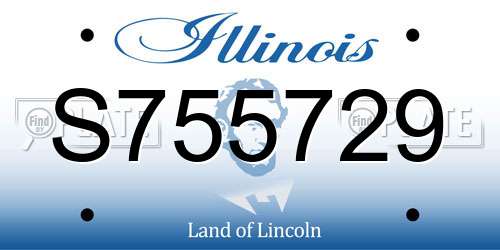 S755729 Illinois License Plate