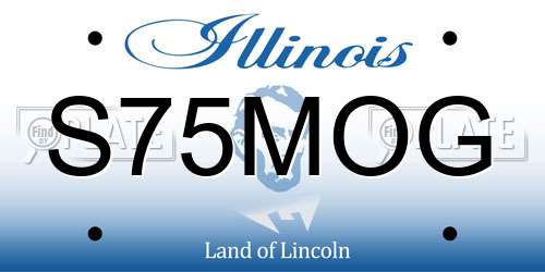 S75MOG Illinois License Plate