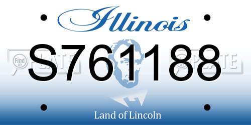 S761188 Illinois License Plate