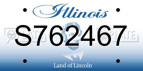 S762467 Illinois License Plate