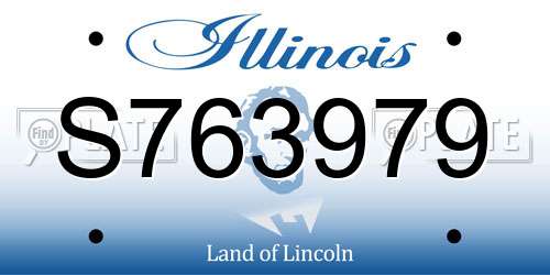 S763979 Illinois License Plate