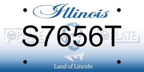 S7656T Illinois License Plate