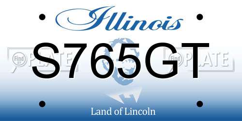 S765GT Illinois License Plate
