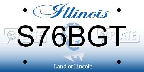 S76BGT Illinois License Plate