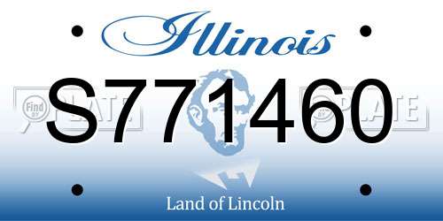 S771460 Illinois License Plate
