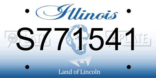 S771541 Illinois License Plate