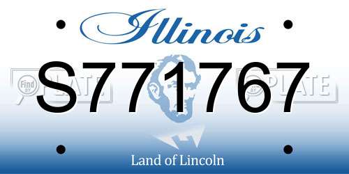 S771767 Illinois License Plate