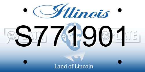 S771901 Illinois License Plate